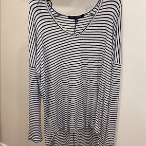 Black and white striped winter dress!